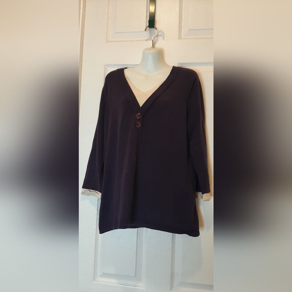 Purple knit top